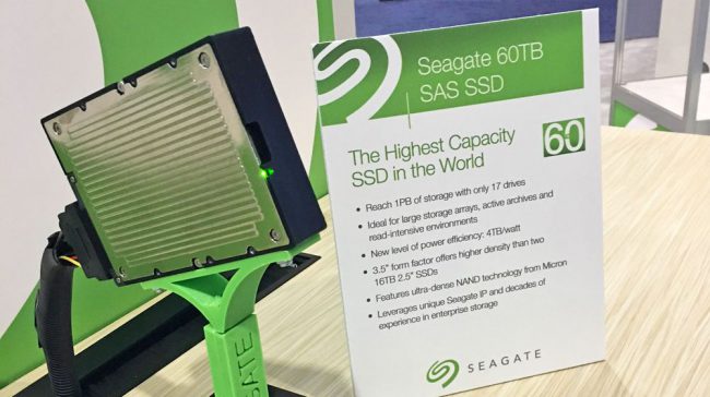 Фото - Seagate представила монструозный SSD объёмом 60 терабайт