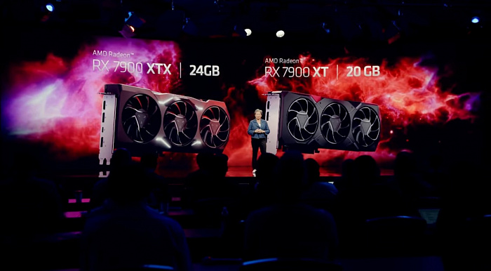 Фото - AMD Radeon RX 7900 XTX является конкурентом NVIDIA GeForce RTX 4080, а RTX 4090