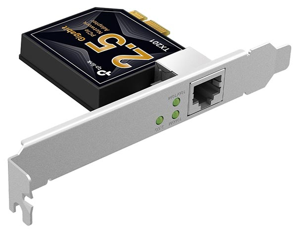 Фото - Сетевой адаптер TP-Link TX201 обеспечит подключение к локальной сети со скоростью до 2,5 Гбит/с